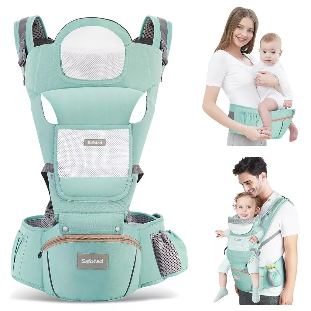 Canguru Para Bebê 0-3 Anos Ergonômico 3 Em 1 Estilo Canguru Frontal Infantil Hipseat