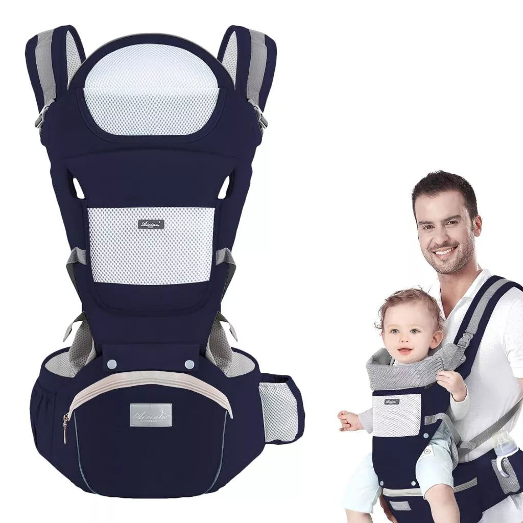 Canguru Para Bebê 0-3 Anos Ergonômico 3 Em 1 Estilo Canguru Frontal Infantil Hipseat