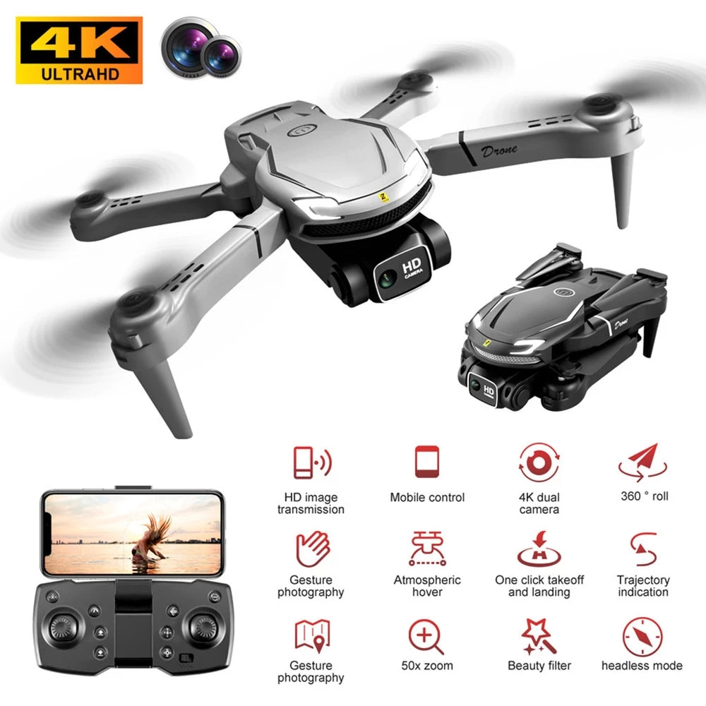 Novo Drone V88 8K Profissional HD Aéreo Câmera Dupla Evitar Obstáculos Quadcopter