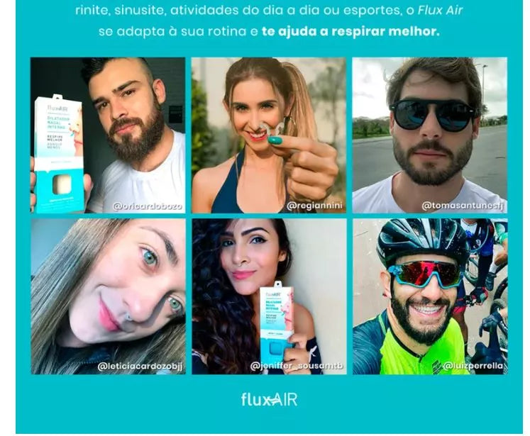 Flux Air Clip Dilatador Nasal Respire Melhor 😴🌙 2 Unidades sendo um dispositivo Médio e outro Grande