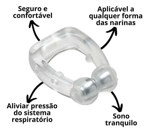 Kit 4x Clipe Nasal Anti Ronco Magnético 😴✨