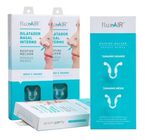 Flux Air Clip Dilatador Nasal Respire Melhor 😴🌙 2 Unidades sendo um dispositivo Médio e outro Grande