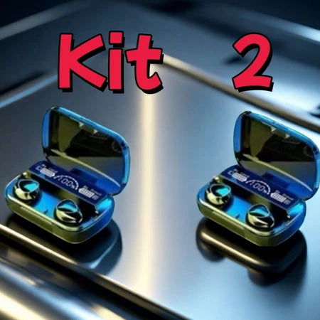Kit M10 Bluetooth 5.3 Fones de ouvido sem fio