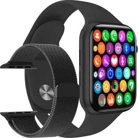 Lançamento Smart Watch com Tela Infinita e Duas Pulseiras Estilo e Tecnologia Masculino e Feminino